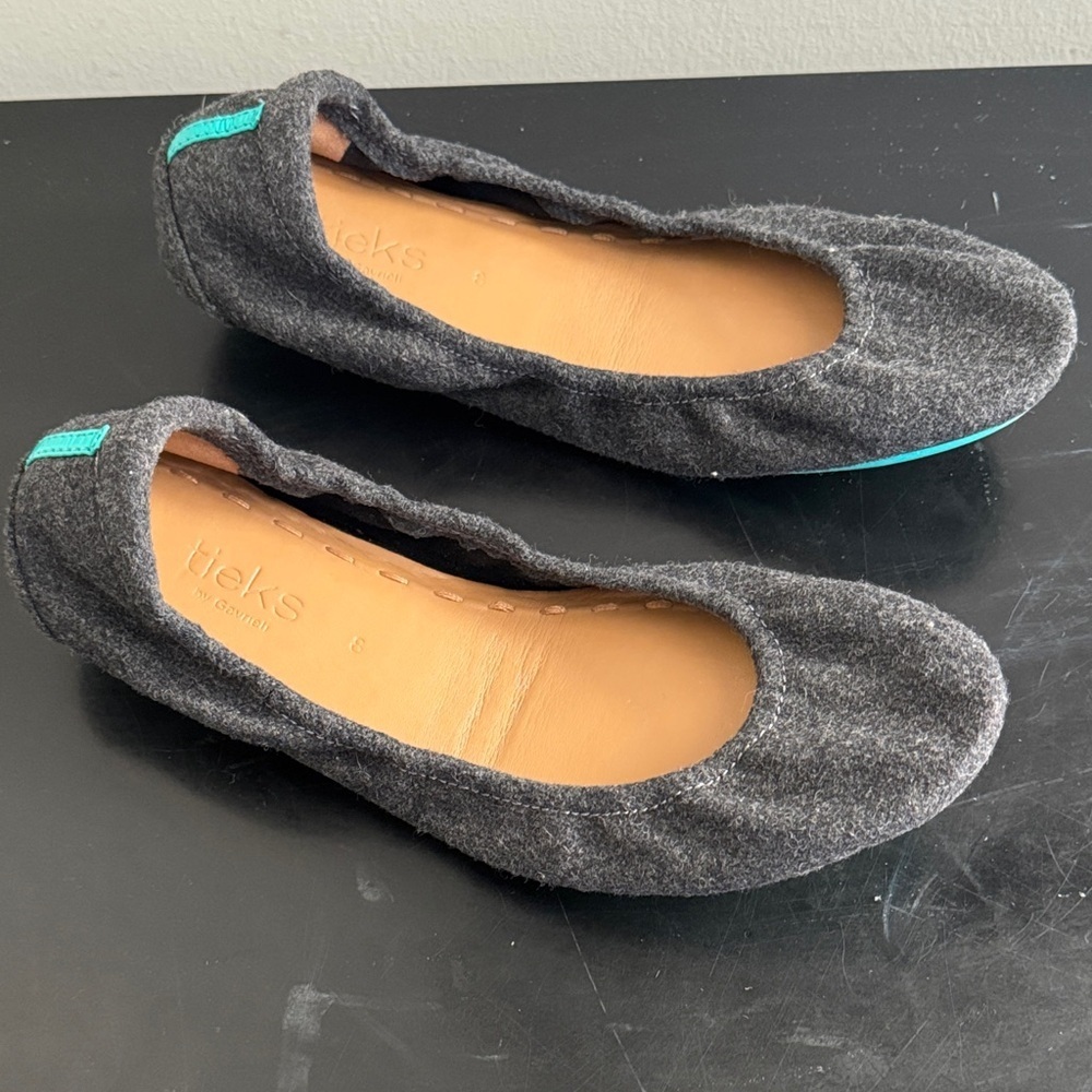 Tieks Charcoal Gray Women's Flats - Picture 7 of 13